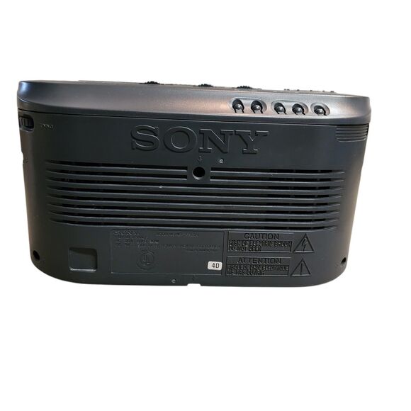 ​Sony Dream Machine ICF-CS650 AM/FM Dual Alarm Clock Radio Cassette Player Retro - Picture 8 of 11